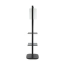 Two Tiered Vertical Shelving Stand with Light