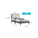 Bed (All in One Box) - Two Tone by Unique Piece Furniture