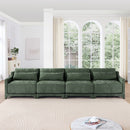 Elegant Sofa With Ergonomic Design And Lumbar Pillows by HouseOfZazla