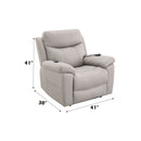 Chriki - Power Motion Recliner With Lift Heating Massage Chair - Beige by Unique Piece Furniture