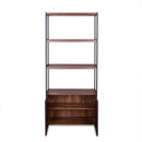 Sara - Bookshelf - Walnut & Sandy Black