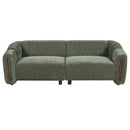 87.4" Modern Minimalist Curved Block Sofa