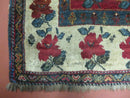 4' X 5' Semi Antique Handmade Fine Turkish Flowers Bouquet Wool Rug Nice