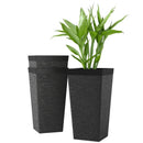 Modern Design Stackable Tapered Planters, Set of 3 Outdoor Planters