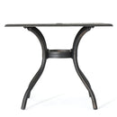 Enchantia Outdoor Square Dining Table with Weave Tabletop and Flared Legs - Copper by HouseOfZazla