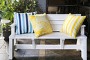 Leaf Vein Yellow Outdoor & Indoor Pillow