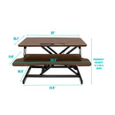 32 Inch Desk Converter - Height Adjustable Workstation