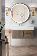 James Martin Columbia 36" Floating Single Bathroom Vanity, Ash Gray