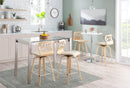 Adjustable Contemporary Bar Table - White by HouseOfZazla