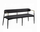 Jaramillo Chenille Bench Black
