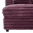 Oversized Double Chaise Lounge Sofa Bed With USB Ports And Cup Holders
