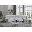 Bruni - Sectional Sofa With LED Lighting And Manual Recline - Gray by Unique Piece Furniture