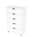 Modern 5 Drawer Dresser With Wheels by HouseOfZazla