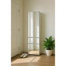 Elise - Modular Closet System With Mirror - White - Wood by HouseOfZazla