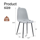 Modern Medieval Style Cushioned Side Chairs Set With Metal Legs For Kitchens by HouseOfZazla