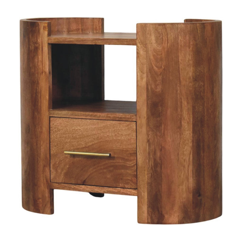 Solid Wood Valencia Sculpted Bedside, photo 3 of 10