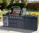 46-Inch 4-Burner Deluxe Stainless Steel Gas Outdoor Kitchen Grill