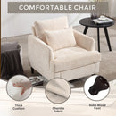 Modern Mid Century Wood Frame Armchair With Tufted Design by Unique Piece Furniture