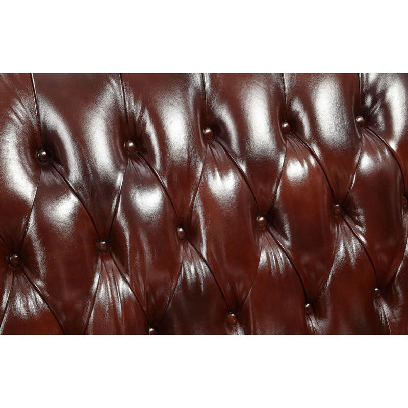 Eustoma - Chair - Cherry Top Grain Leather Match & Walnut, photo 3 of 6