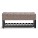 Saxon - Upholstered Transitional Storage Ottoman Bench by Unique Piece Furniture