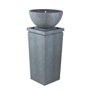 Zen Bowl Water Fountain, Outdoor Bird Feeder / Bath Fountains, Relaxing Water Feature For Garden