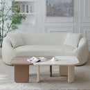 2 Pieces Modular Coffee Table Set, Free Combination - Khaki / White