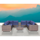 Modern Patio Rattan Sectional Set With Cushions by Unique Piece Furniture