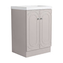 Contemporary Freestanding Bathroom Vanity With Resin Sink & Soft-Close Cabinet Doors by Unique Piece Furniture