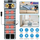 Full Body Electric Massage Mat Heating Vibration Massage Pad Cushion Back Massage Mattress Chair Pad with Neck massage Foot massage Head Pillow Inflat