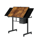 1000 Pieces Jigsaw Puzzle Metal Table with 4 Trays and 2 Drawers