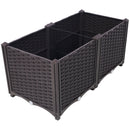 Deep Raised Garden Bed Plastic Planter Boxes