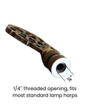 Williamsburg Cipher Lamp Finial Antique Brass, 3"h