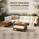 TOPMAX 8-Piece Acacia Wood Outdoor Patio Sofa Set by HouseOfZazla