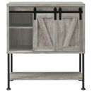 Hovander - Sliding Door Bar Cabinet - Gray by HouseOfZazla