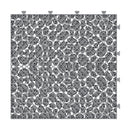 Interlocking Deck Tiles Plastic Waterproof Outdoor All Weather Anti-Slip Bathroom Shower Balcony Porch Strong Weight Capacity Upto 440 Lbs, Pebble Stone Pattern