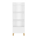 4 Tier Bookcase with Safety Restraint and Storage Cabinet - White
