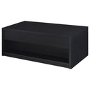 Canyon - Lift Top Table With Dual Drawers Storage Solution - Black