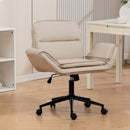 Criss Cross Swivel Desk Chair With Adjustable Armrests & Wheels For Home Office by HouseOfZazla