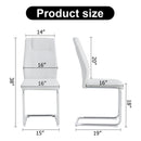 Modern Dining Chairs With Padded Seat, Metal Legs by Unique Piece Furniture