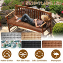 Bench Seat Cushion For Indoor Outdoor Furniture Non Slip Long Chair Cushion with Ties Strap Waterproof Swing Cushion 51.18x19.68IN For Garden Patio Ba