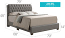 Tufted Upholstered Bed by HouseOfZazla