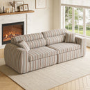 3 Seater, Couch With Throw Pillows For Living Room by HouseOfZazla