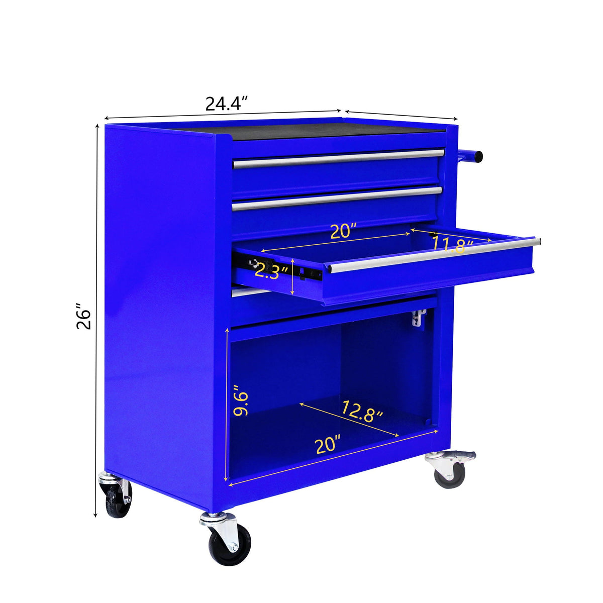 4 Drawers Multifunctional Tool Cart With Wheels, photo 15 of 38