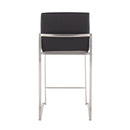 Fuji - Contemporary High Back Counter Stool, Functional Design