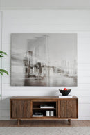 55x16x22.5" TV Cabinet With Recycled Wood 2 Door by HouseOfZazla