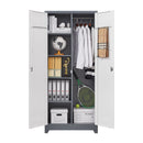 Lockers With Locking Doors, Adjustable Shelves, High Broom Tool Storage Cabinet by HouseOfZazla