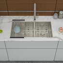 Modern Double Bowl Undermount Sink Design With 10" Deep Basins by HouseOfZazla