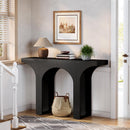 Console Table With Arched Base For Entryway - Black by HouseOfZazla