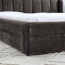 Modern Upholstered Bed Frame With Thick Fabric And Headboard by Unique Piece Furniture