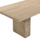 95-Inch Dining Table in Light Ash